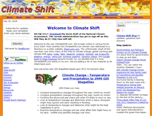 Tablet Screenshot of climateshift.com
